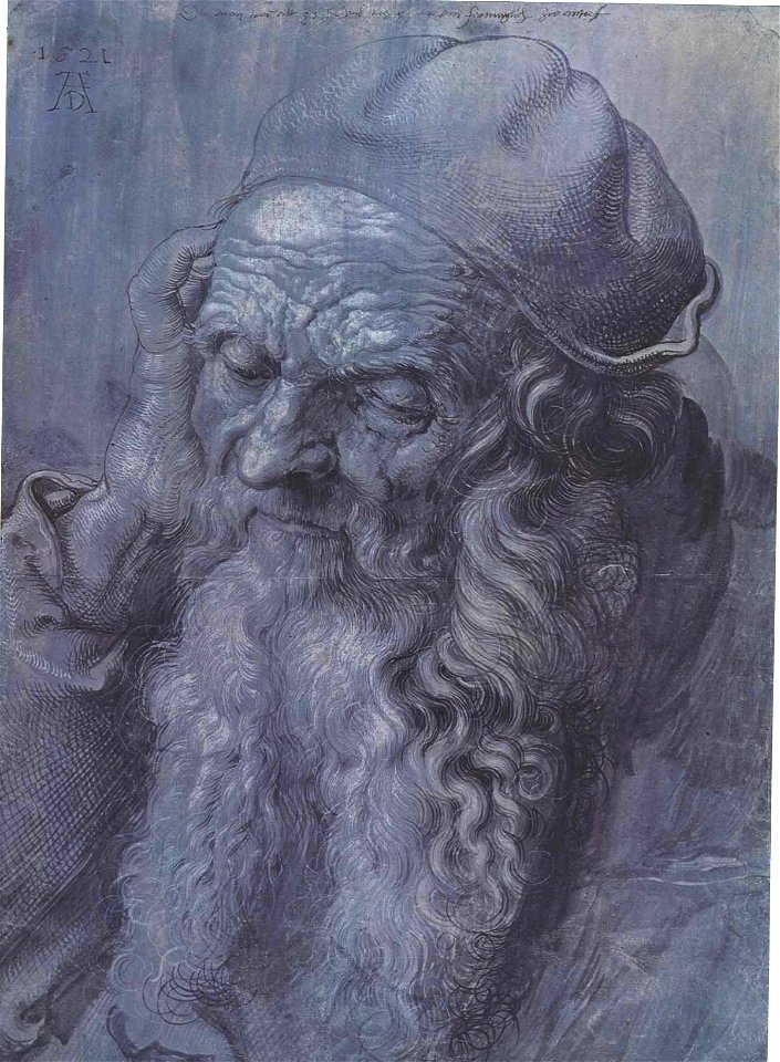 Dürer - Kopfstudie nach einem dreiundneunzigjährigen Mann
