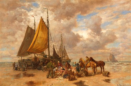 Désiré Thomassin Fischer am Meer