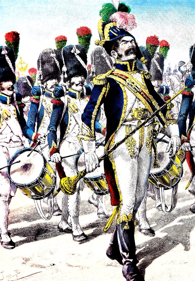 Défilé des chasseurs à pied de la Garde impériale