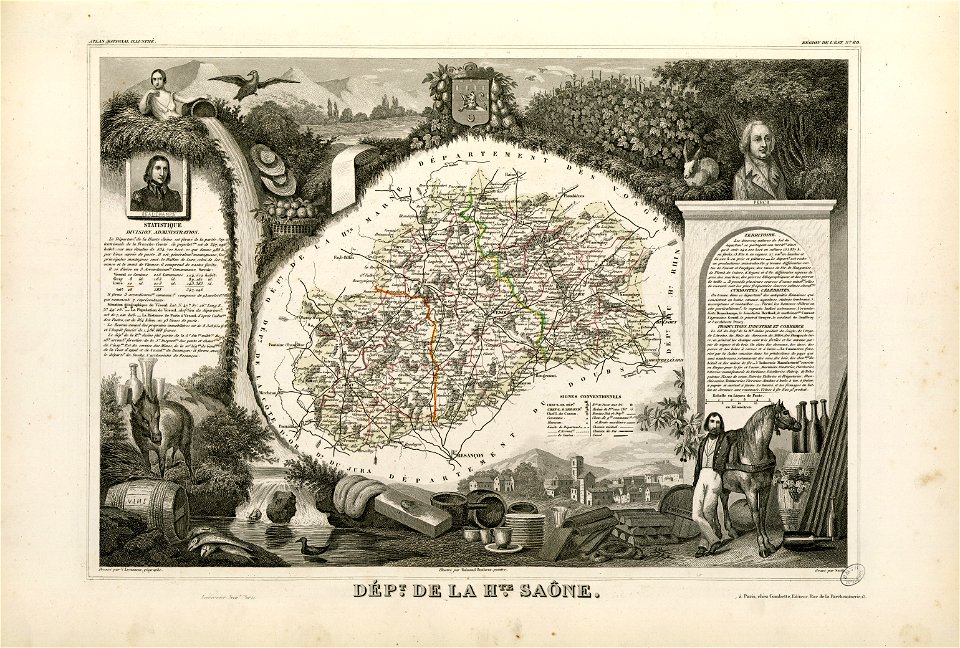 Dépt. de la Haute Saône (région de l'est) - Fonds Ancely - B315556101 A LEVASSEUR 072