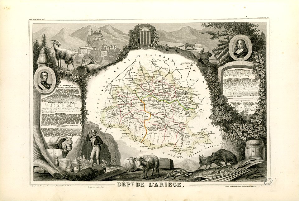 Dépt. de l'Ariège (région du sud) - Fonds Ancely - B315556101 A LEVASSEUR 012