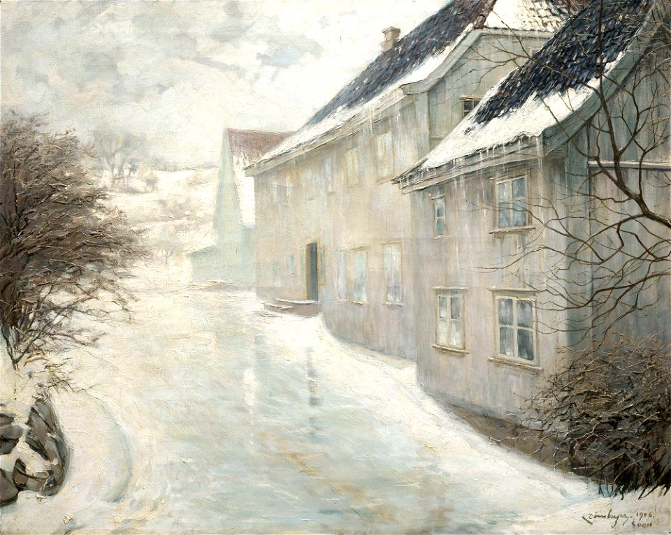Karl Dørnberger - Smeltende sne - NG.M.04411 - National Museum of Art, Architecture and Design
