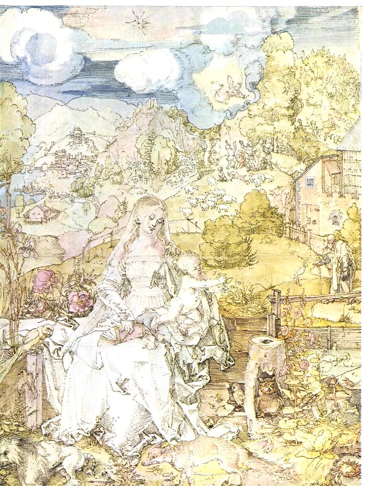 Dürer - Die Gottesmutter mit den vielen Tieren