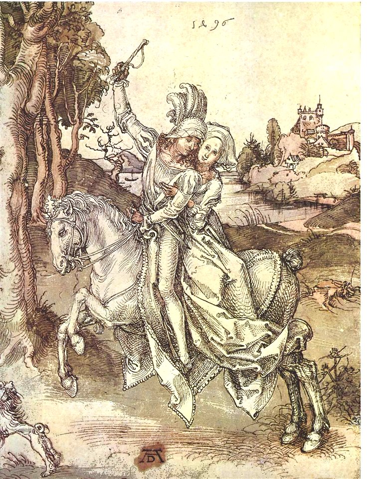 Dürer - Junges Paar zu Pferde