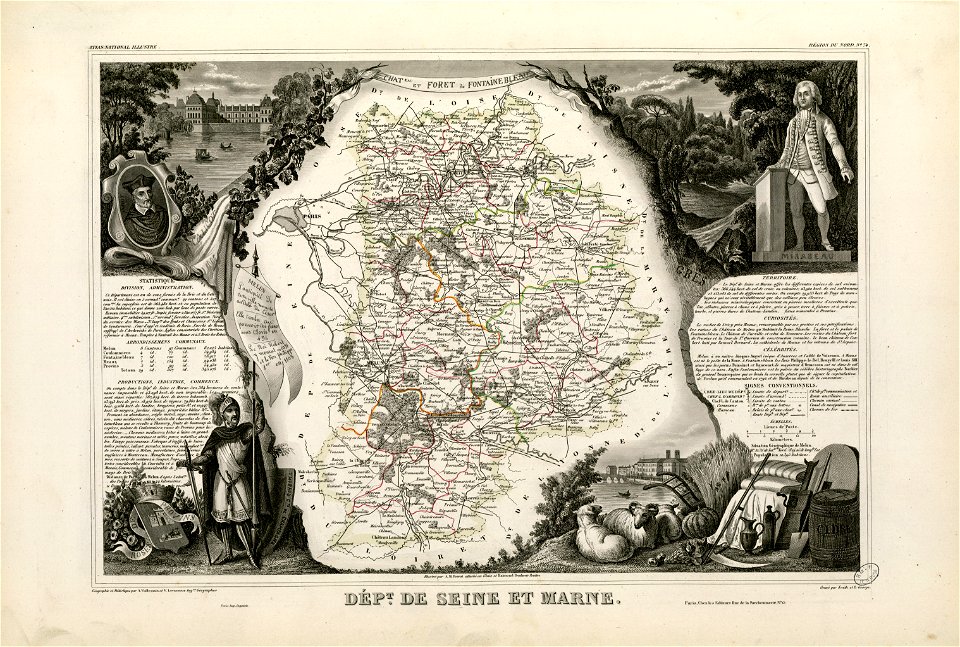 Dépt. de Seine et Marne (région du nord) - Fonds Ancely - B315556101 A LEVASSEUR 077