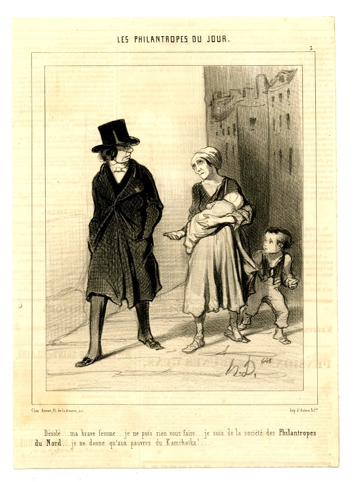 Désolé... ma brave femme... je ne puis rien vous faire... (Sorry my good woman, I cannot do anything for you...) (BM 1886,1012.182)