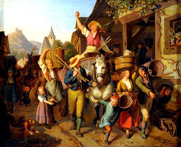 Düsseldorfer Schule Das Weinfest 1843