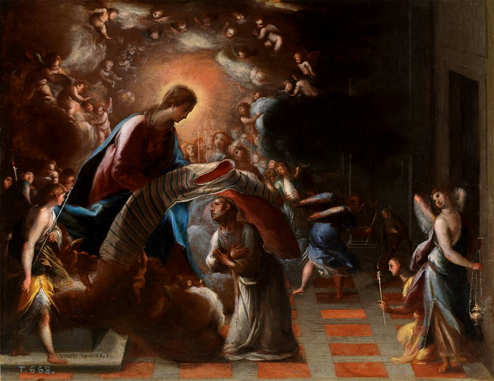 E Cajés Imposición de la casulla a San Ildefonso Museo del Prado