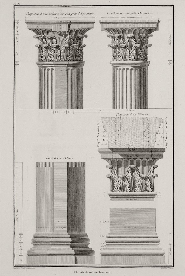 Détails du même tombeau - Choiseul-gouffier Gabriel Florent Auguste De - 1782