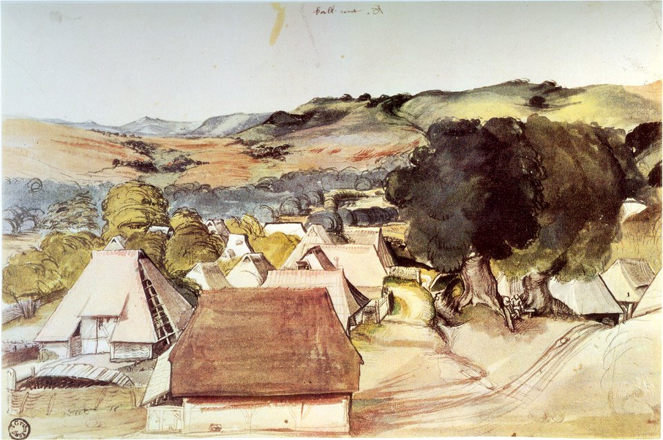 Albrecht D Ansicht des Dorfes Kalchreuth