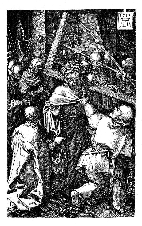 Dürer, Kupferstichpassion 10, Kreuztragung