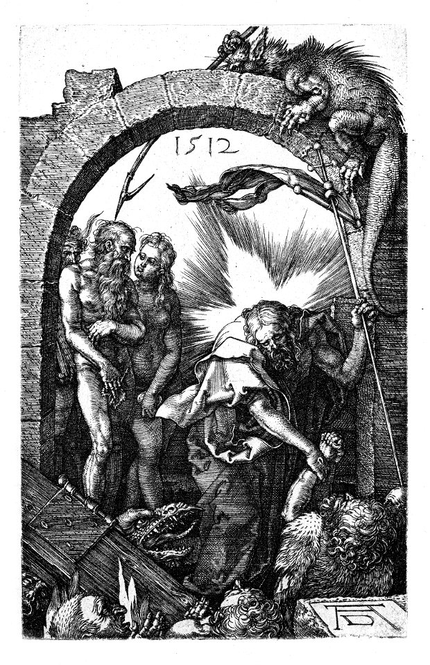 Dürer, Kupferstichpassion 14, Vorhölle