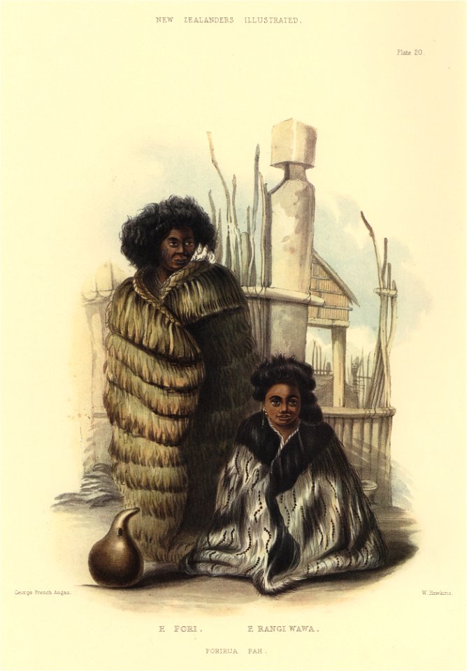 E PORI, E RANGI WAWA. PORIRUA PAH, The New Zealanders Illustrated, 1847