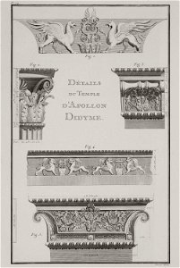 Détails du Temple d'Apollon Didyme - Choiseul-gouffier Gabriel Florent Auguste De - 1782