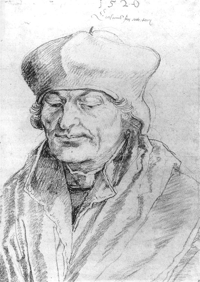 Albrecht Dürer - Portrait of Erasmus - WGA07088