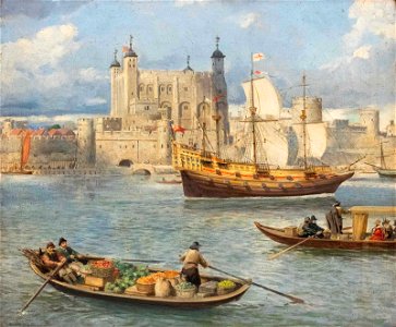 E G Oakdale Thames and Tower of London