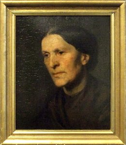 E Hofmeister - Kopfstudie einer alten Frau ÖaL