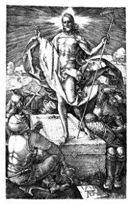 Dürer, Kupferstichpassion 15, Auferstehung