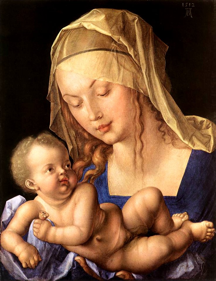 Dürer, Albrecht - Maria mit Kind (Madonna mit der Birnenschnitte) - 1512