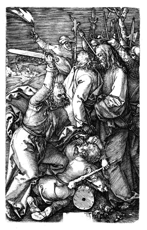 Dürer, Kupferstichpassion 03, Gefangennahme