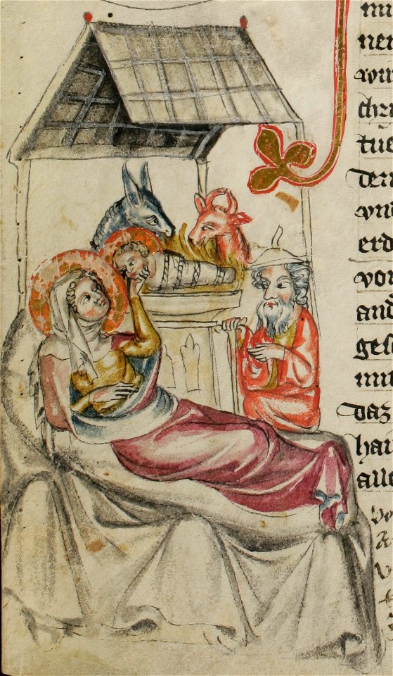 E-codices sbs-0008 008v Geburt Christi