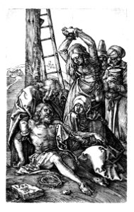 Dürer, Kupferstichpassion 12, Kreuzabnahme