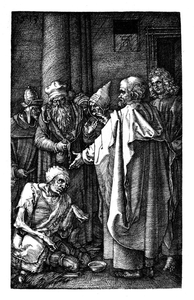 Dürer, Kupferstichpassion 16, Goldene Pforte
