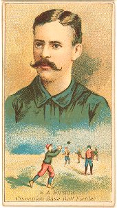 E. A. Burch, Brooklyn Trolley-Dodgers, baseball card portrait LCCN2007680749