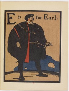 E is for Earl - An Alphabet by William Nicholson (1899)