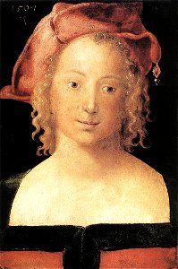 Albrecht Dürer - Portrait of a Young Girl - WGA06981. Free illustration for personal and commercial use.