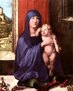 Dürer Madonna and Child (Haller Madonna). Free illustration for personal and commercial use.