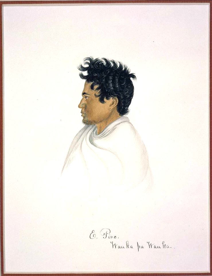 E Piro. Wauka pa Wauka, watercolour & gum arabic by Isaac Coates