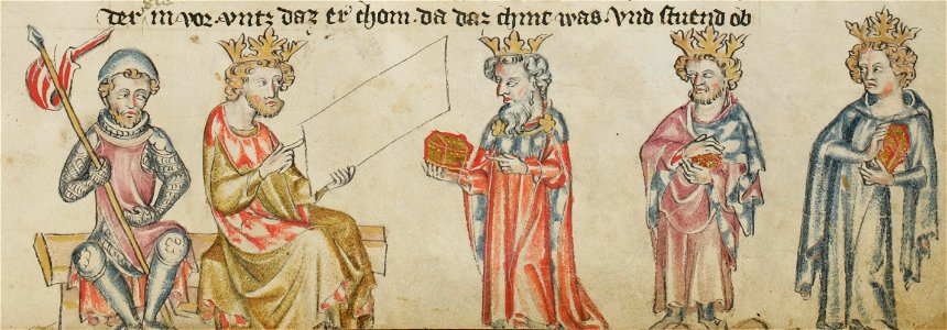 E-codices sbs-0008 014r Besuch der Drei Könige