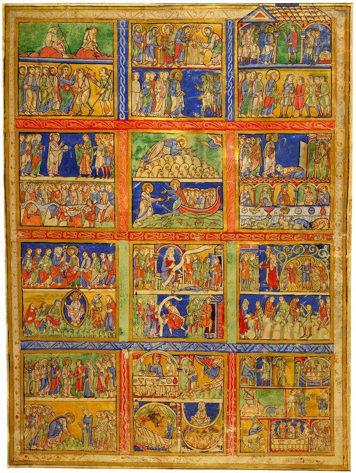 Eadwine psalter - Morgan leaf M.521 (recto)