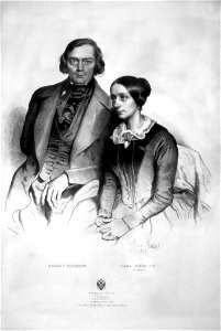 E Kaiser - Robert + Clara Schumann (Litho 1847)