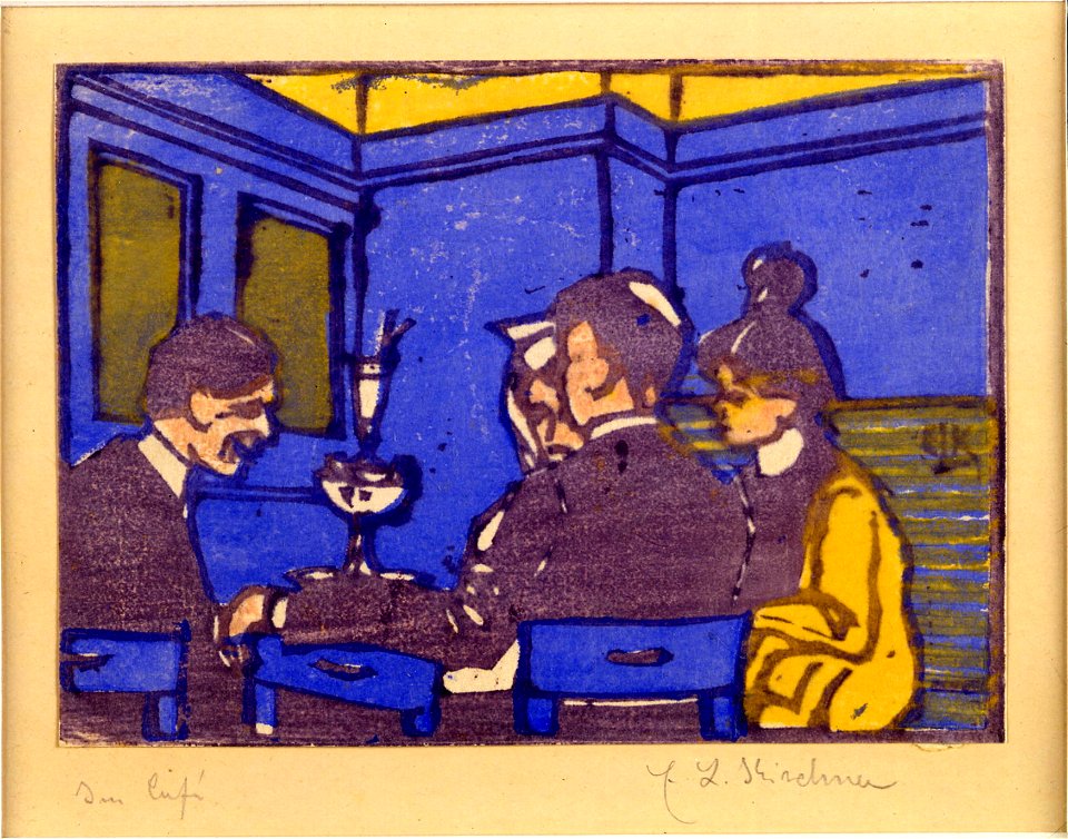 E L Kirchner Im Cafe
