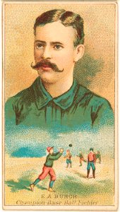 E. A. Burch, Brooklyn Trolley-Dodgers, baseball card portrait LCCN2007680749