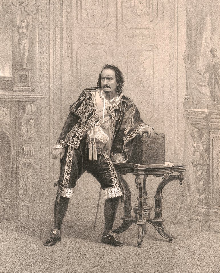 E.L. Davenport as Sir Giles Overbach in a new way to pay old debts 1863 LCCN2004669589 (cropped)