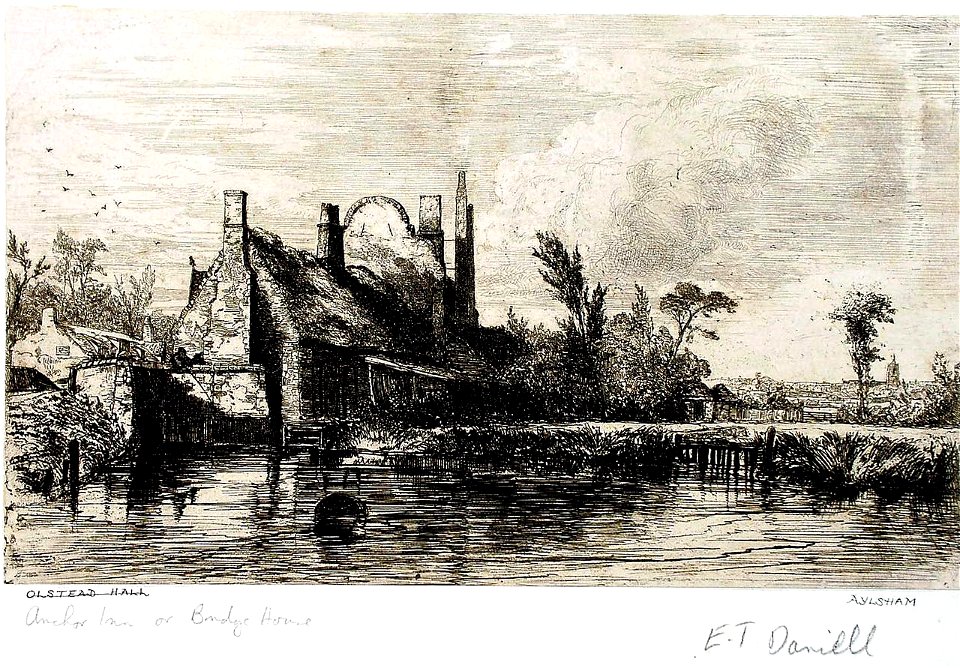 E.T. Daniell - Anchor Inn or Bridge House, Aylsham