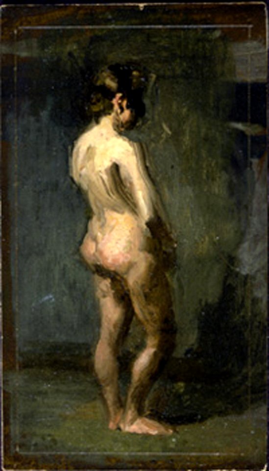 Eakins - Figure Study Masked Nude Woman