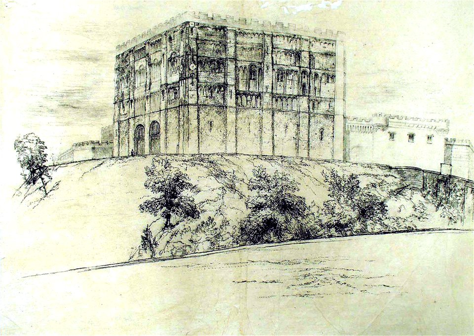 E.T. Daniell - Norwich Castle - before the restoration of 1834