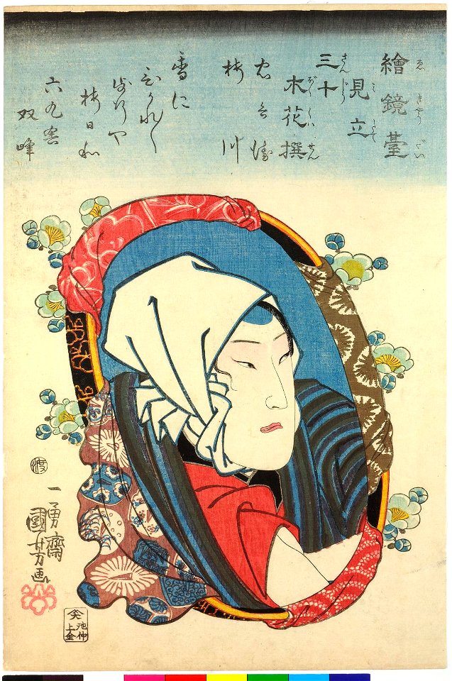 E-kyodai mitate sanju bokuka sen 繪鏡臺見立三十木花撰 (Sibling Pictures- Parody of Thirty Selected Trees and Flowers) (BM 2008,3037.12705)