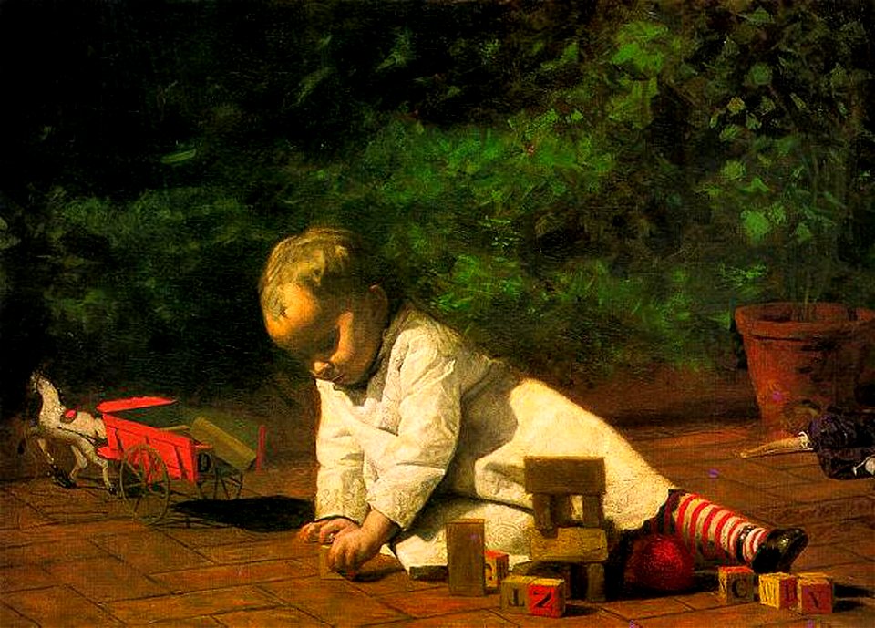 Eakins, Baby at Play 1876