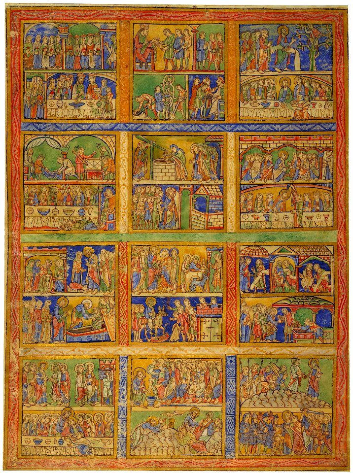 Eadwine psalter - Morgan leaf M.521 (verso)