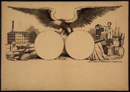 Eagle portrait presidential candidate cut LCCN2003677547