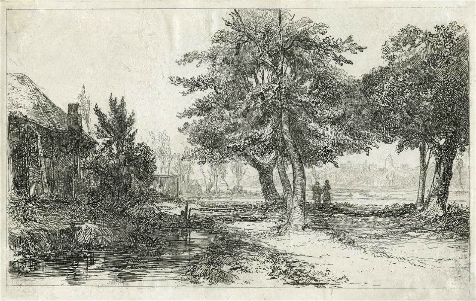 E.T. Daniell - Near Norwich - Carrow Snuff Mill in distance