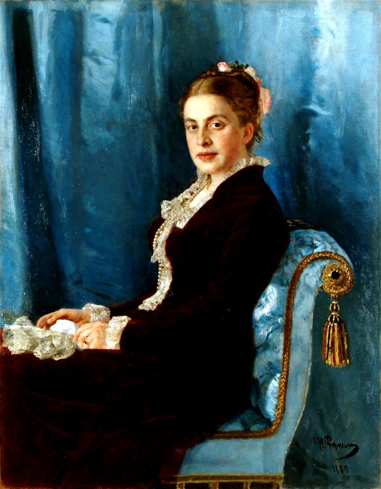 E. Yakunchikova by Ilya Repin