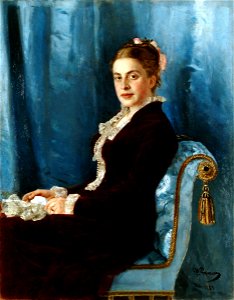E. Yakunchikova by Ilya Repin