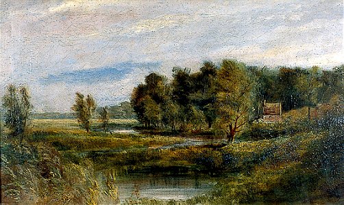 E.T. Daniell - Back River, Norwich or View at Hellesdon
