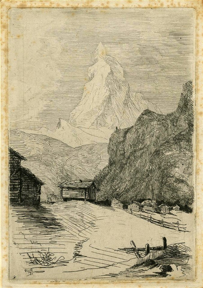 E.T. Daniell - Mountain Scenery - The Matterhorn